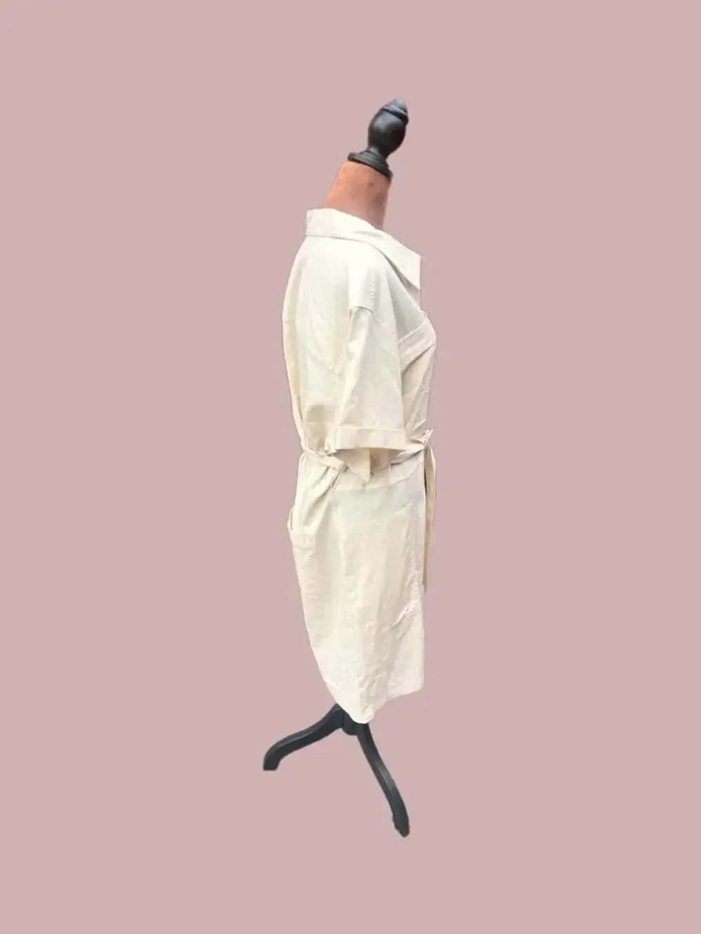 Banana Republic Linen Blend Short Sleeve Belted Utility Romper